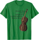 Double Bass Christian Upright Bass Instrument Shirt T-Shirt - T-Shirt | Irish Green