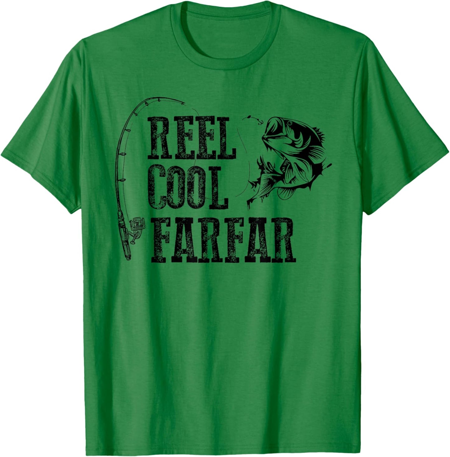 Farfar Fishing: Reel Cool Farfar Funny Gift T-Shirt - T-Shirt | Irish Green