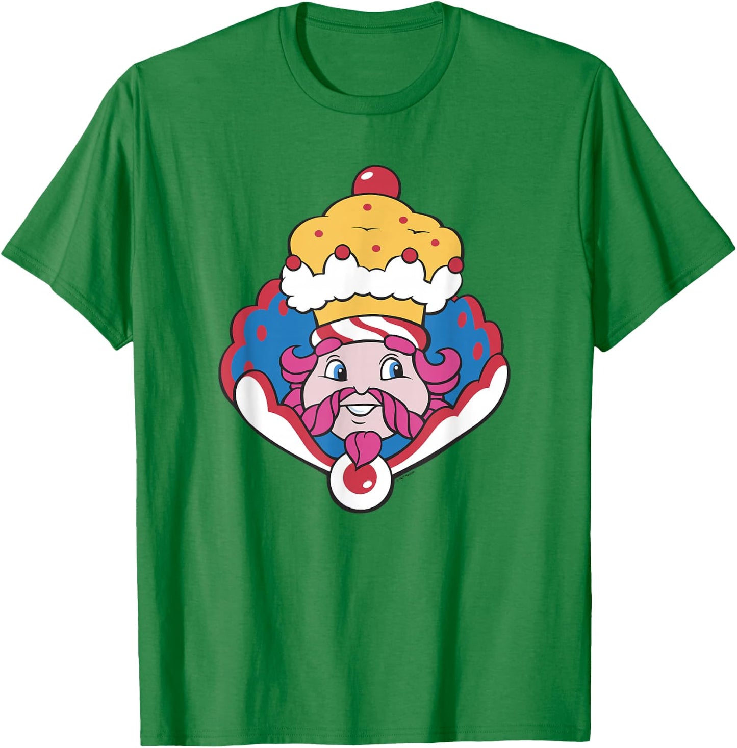 Candy Land Halloween King Kandy Big Face T-Shirt - T-Shirt | Irish Green