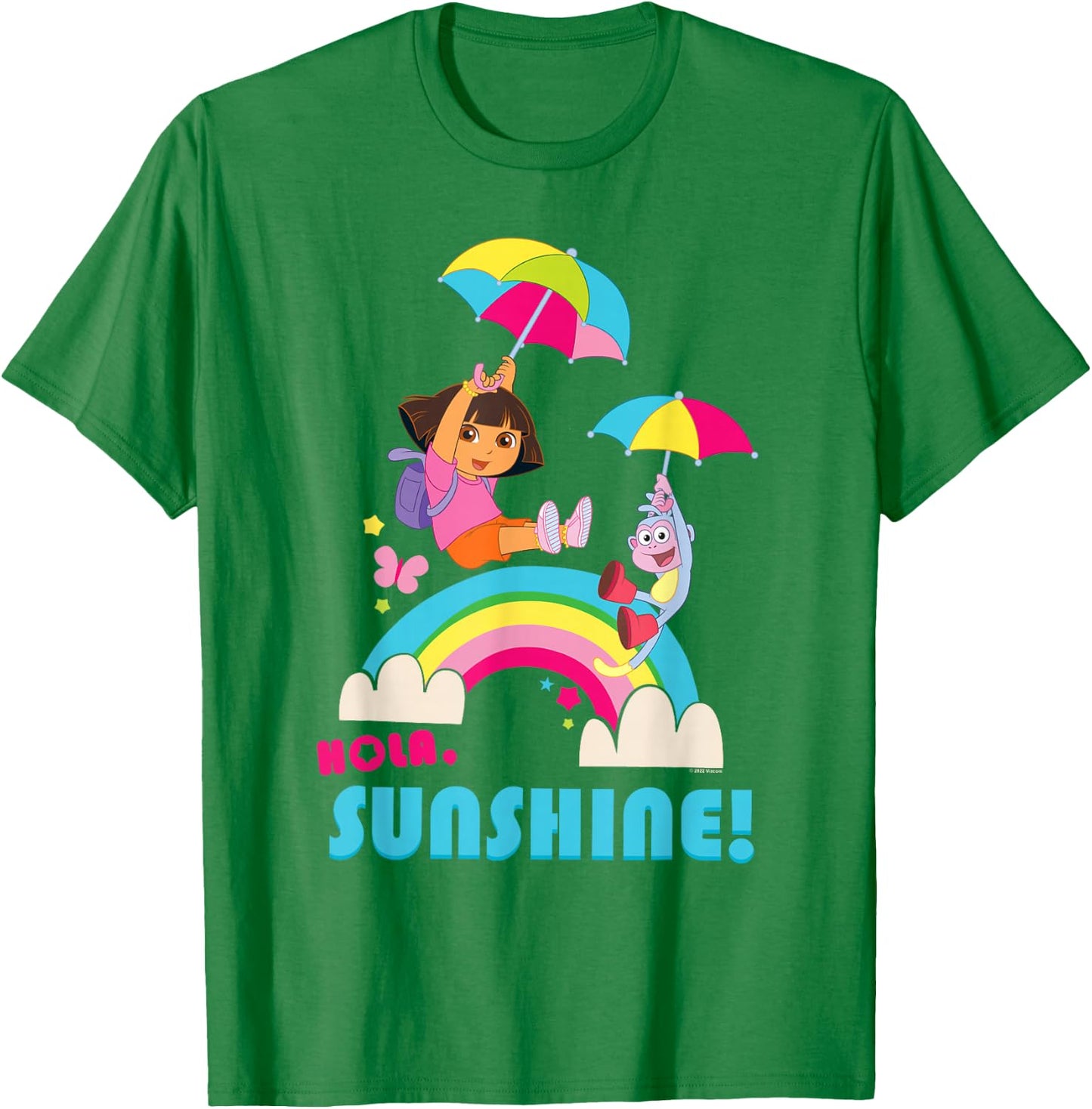 Dora The Explorer Hola Sunshine! T-Shirt - T-Shirt | Irish Green