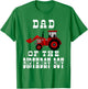 Dad of the Birthday Boy - Red Farm Tractor Matching Party T-Shirt - T-Shirt | Irish Green