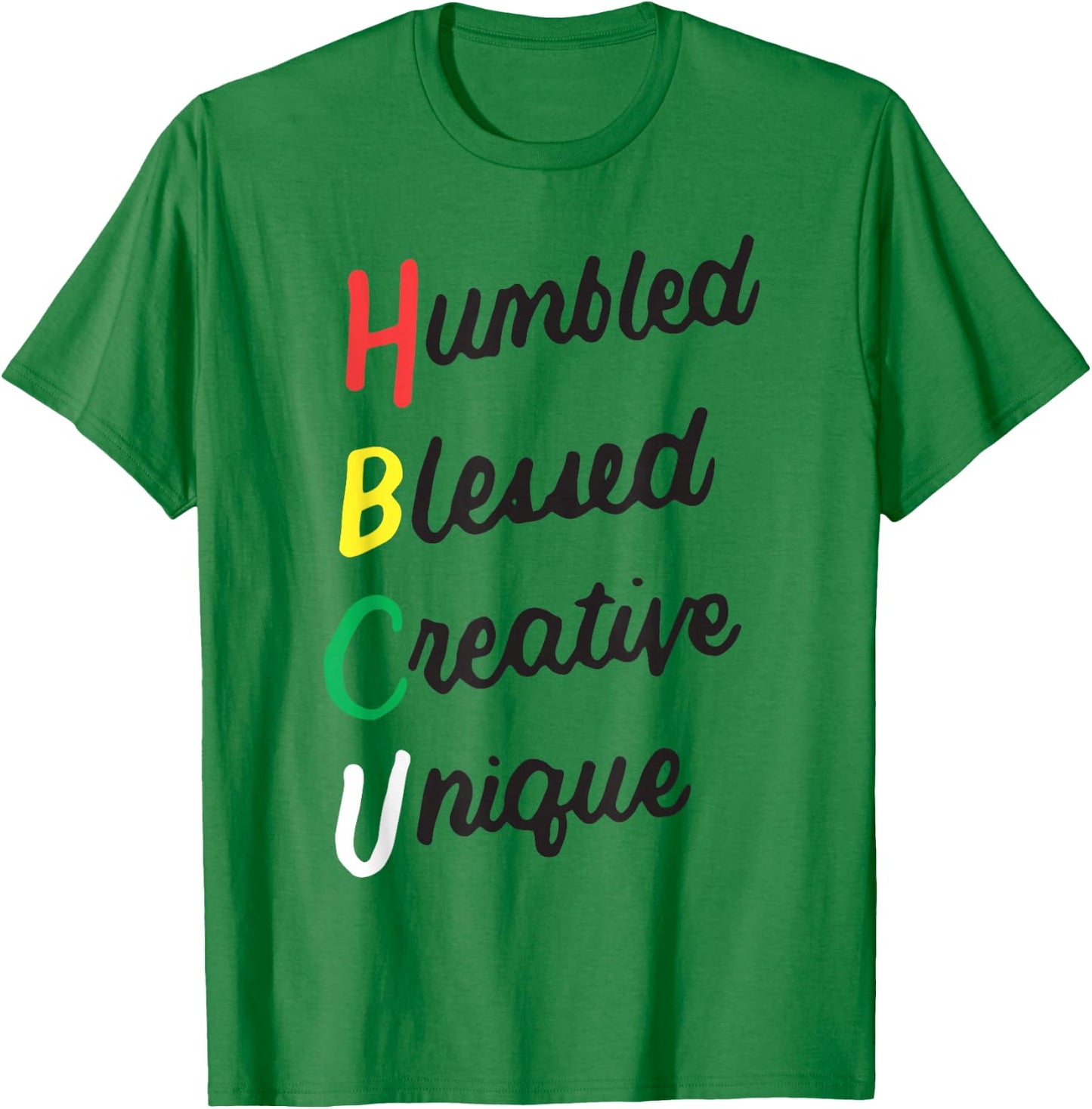 Historically Black Colleges and Universities Gifts HBCU Apparel African Humbled Blessed Creative Unique for -Adults, Kids, Grey, Small, Short Sleeve T-Shirt - T-Shirt | Irish Green