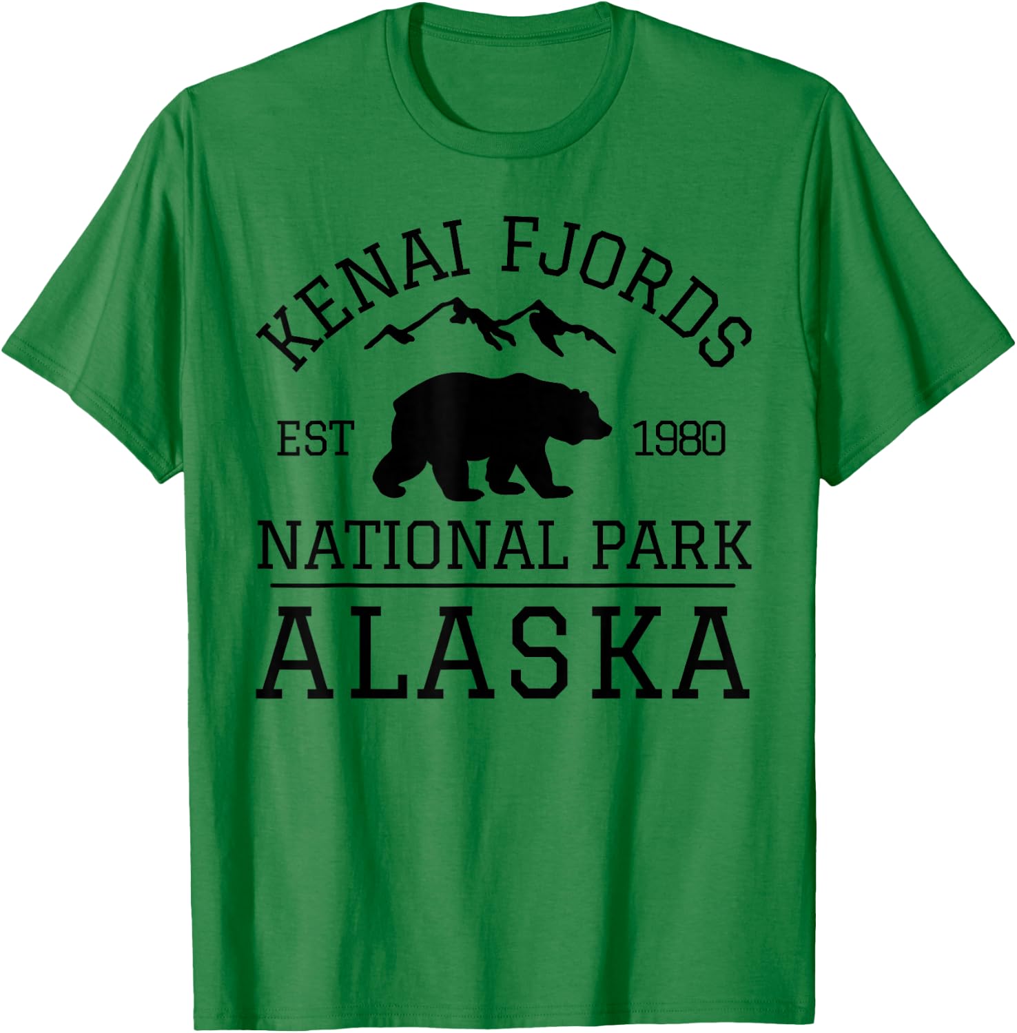 Kenai Fjords National Park T-Shirt - T-Shirt | Irish Green