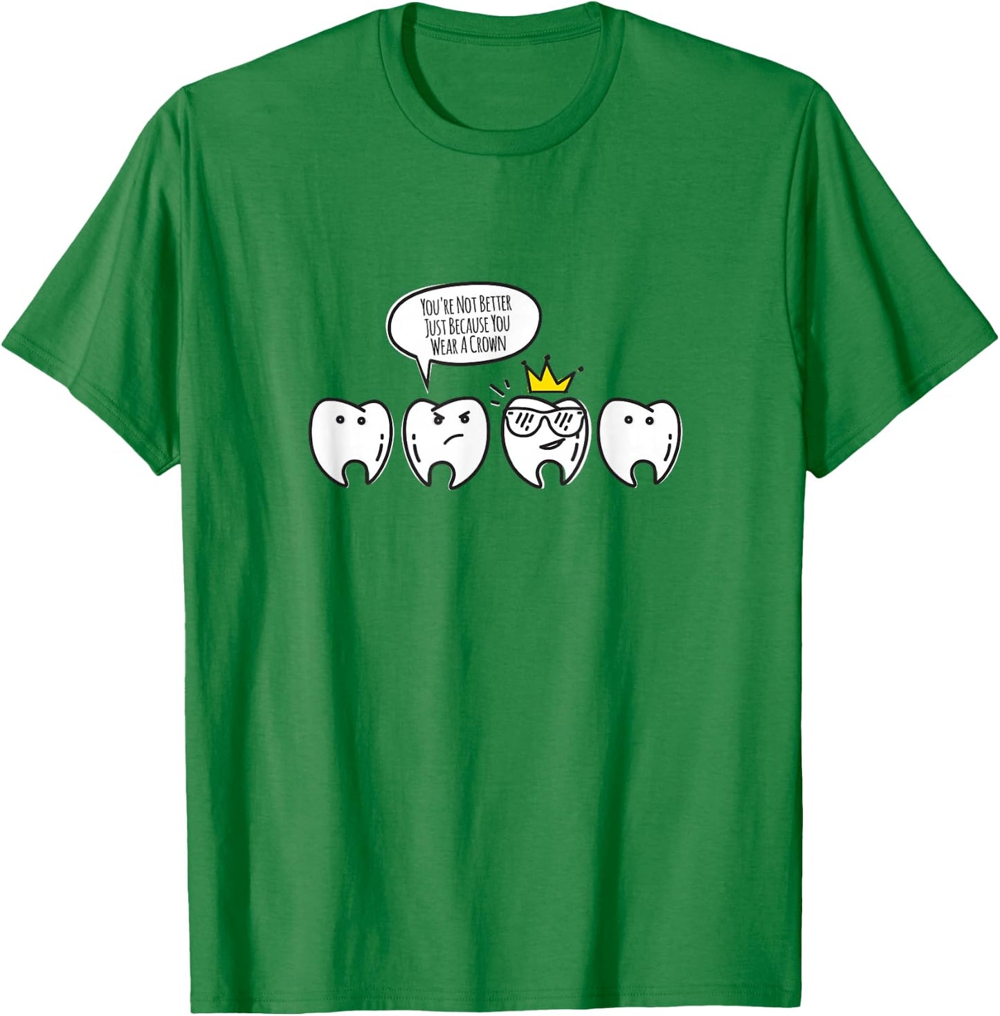 Funny Dental Hygienist Gifts Shirt Molarch Crown Dental T-Shirt - T-Shirt | Irish Green