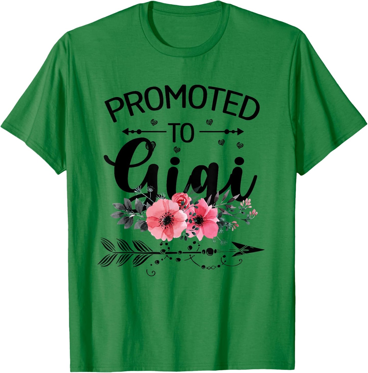 Promoted To Gigi Announcement Funny New Gigi Mothers Day T-Shirt - T-Shirt | Irish Green