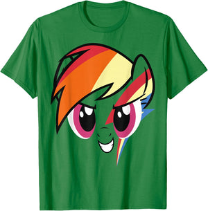 My Little Pony: Friendship is Magic Rainbow Dash Big Face T-Shirt - T-Shirt | Irish Green