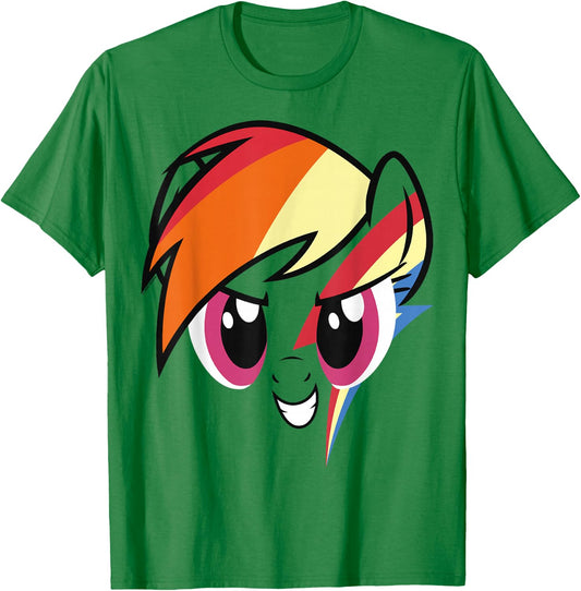 My Little Pony: Friendship is Magic Rainbow Dash Big Face T-Shirt - T-Shirt | Irish Green