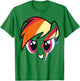 My Little Pony: Friendship is Magic Rainbow Dash Big Face T-Shirt - T-Shirt | Irish Green