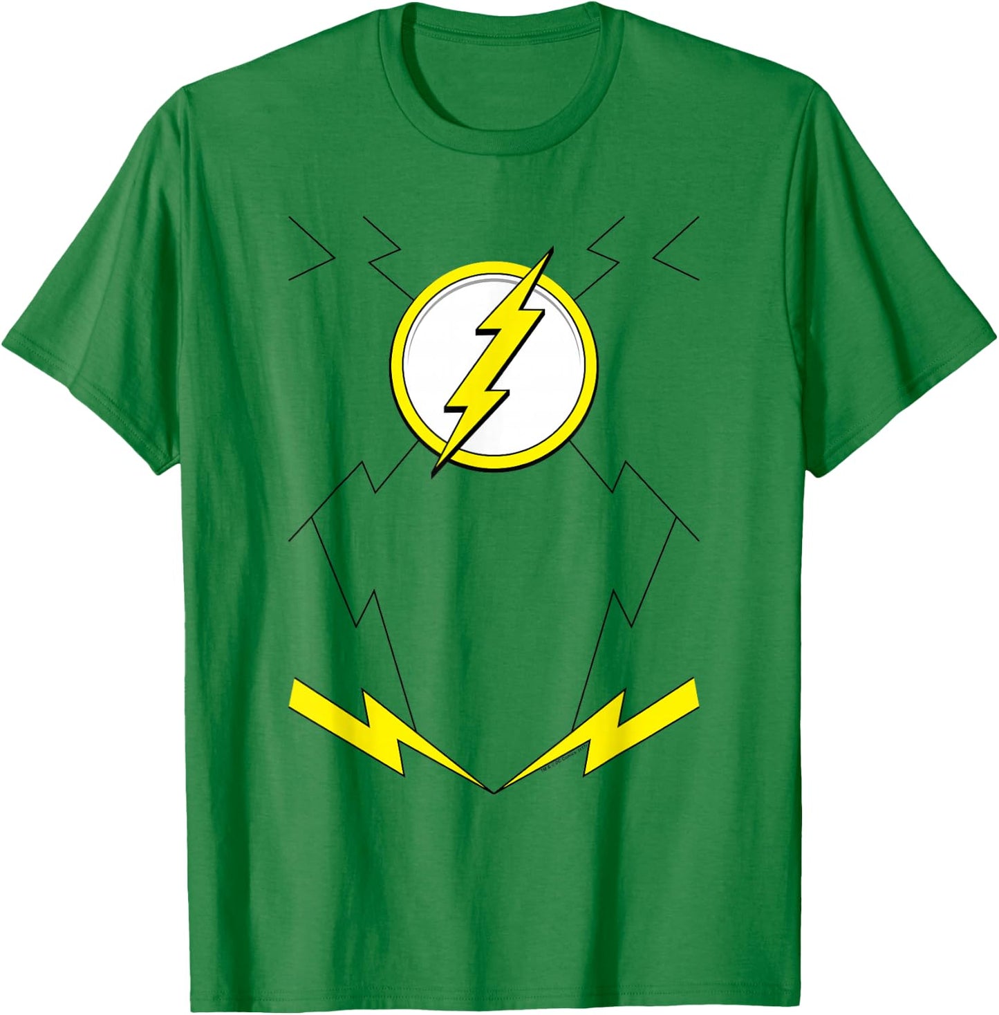 The Flash New Uniform Halloween Costume T-Shirt - T-Shirt | Irish Green