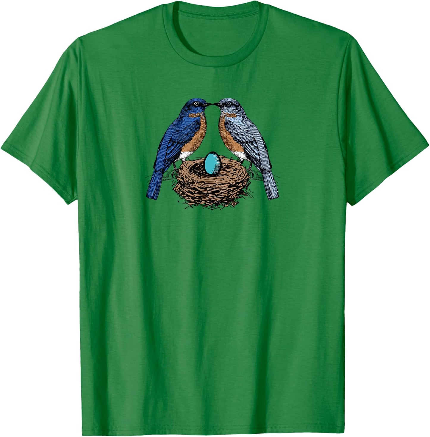 Bluebird shirt, Bluebirds nesting ornithologist T-Shirt - T-Shirt | Irish Green