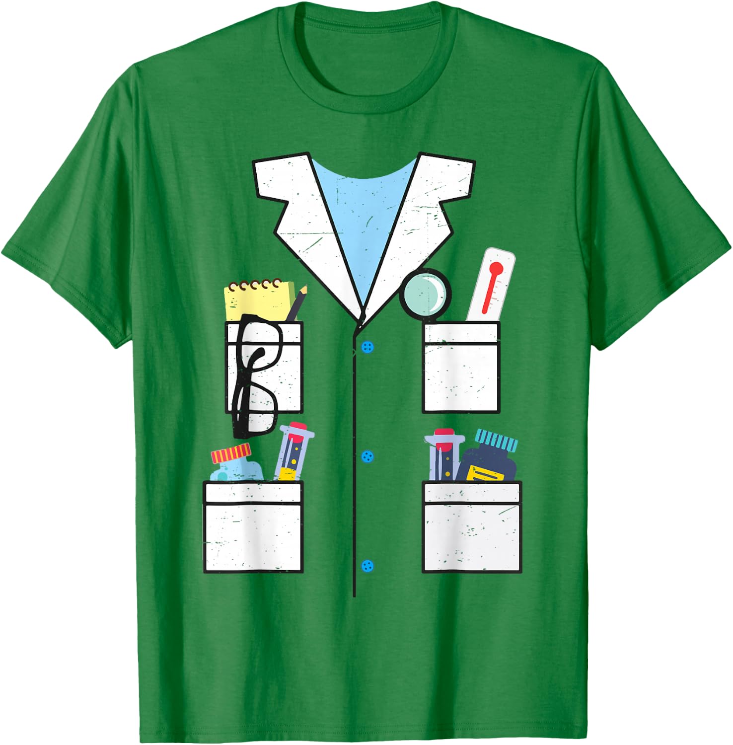 Science Teacher Lazy Halloween Costume Chemistry Scientist T-Shirt - T-Shirt | Irish Green