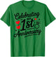 Celebrating Our 1st Year Wedding Anniversary Couple Matching T-Shirt - T-Shirt | Irish Green
