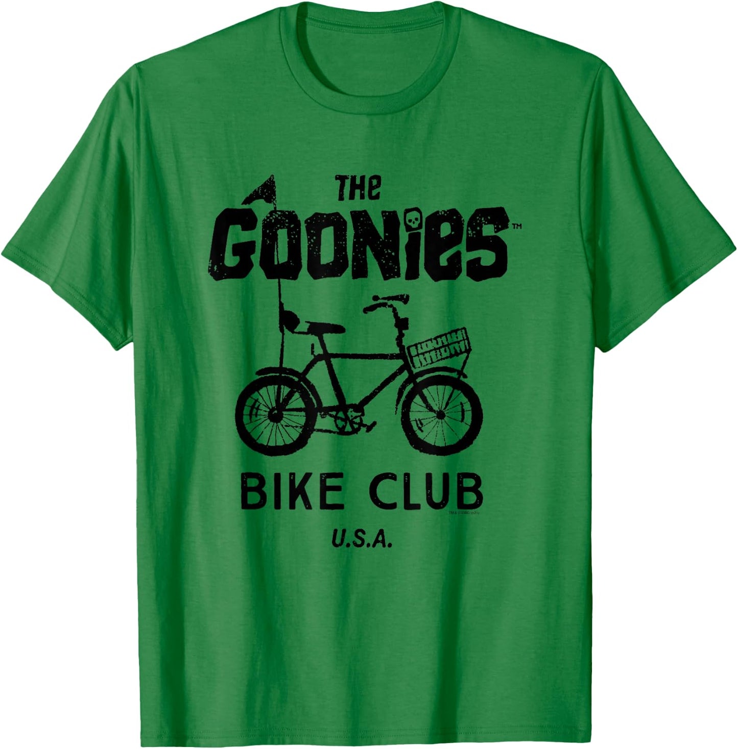 The Goonies Bike Club Black Logo Movie T-Shirt - T-Shirt | Irish Green