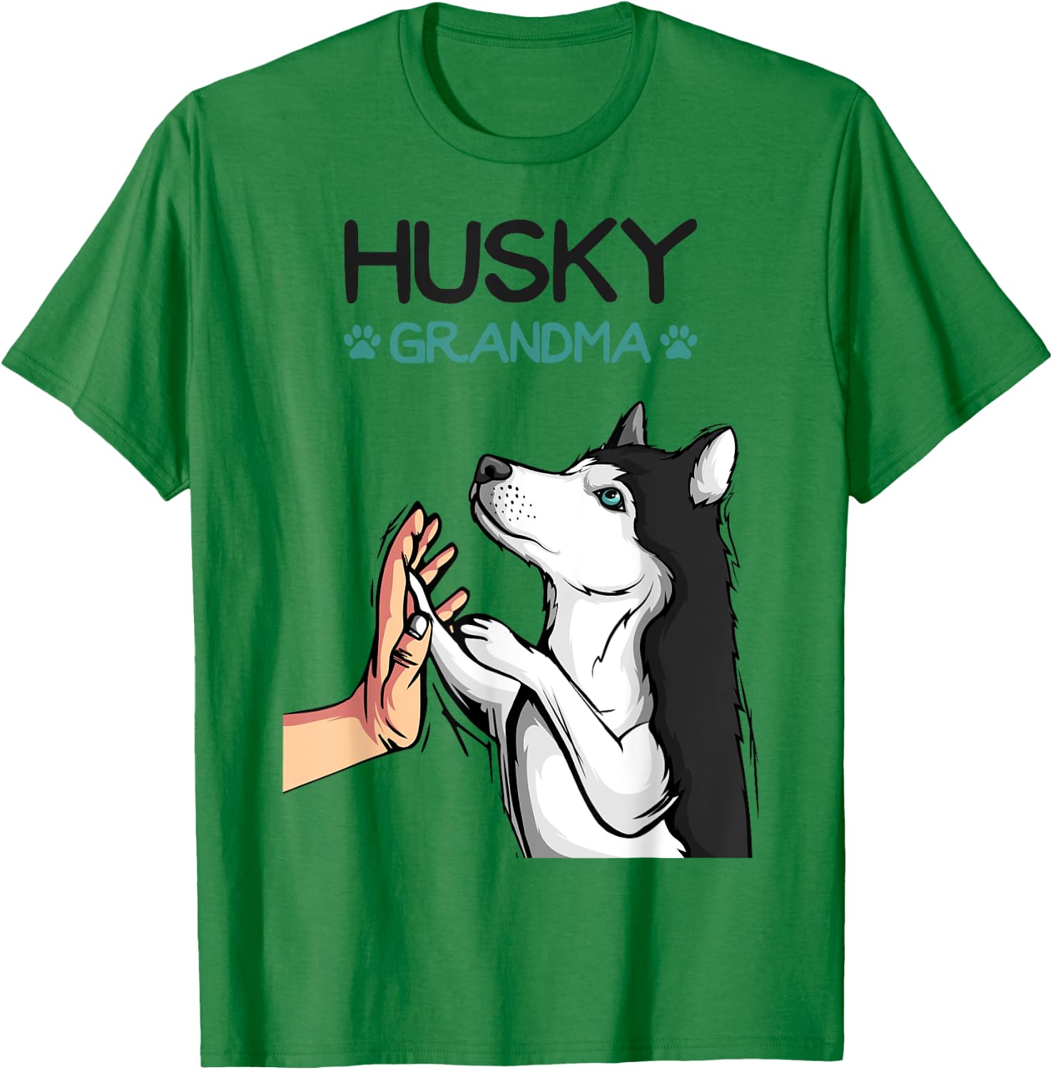 Husky Grandma Dog Mom Lover Women T-Shirt - T-Shirt | Irish Green