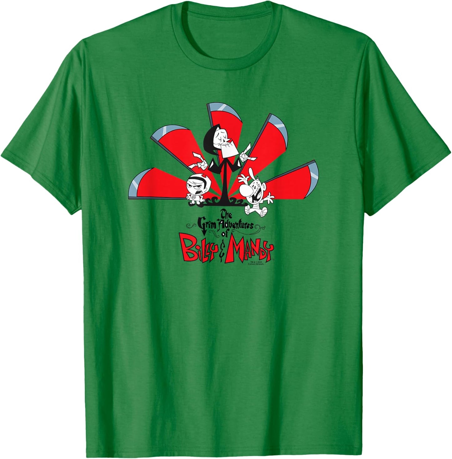 The Grim Adventures of Billy & Mandy Grim, Mandy & Billy T-Shirt - T-Shirt | Irish Green