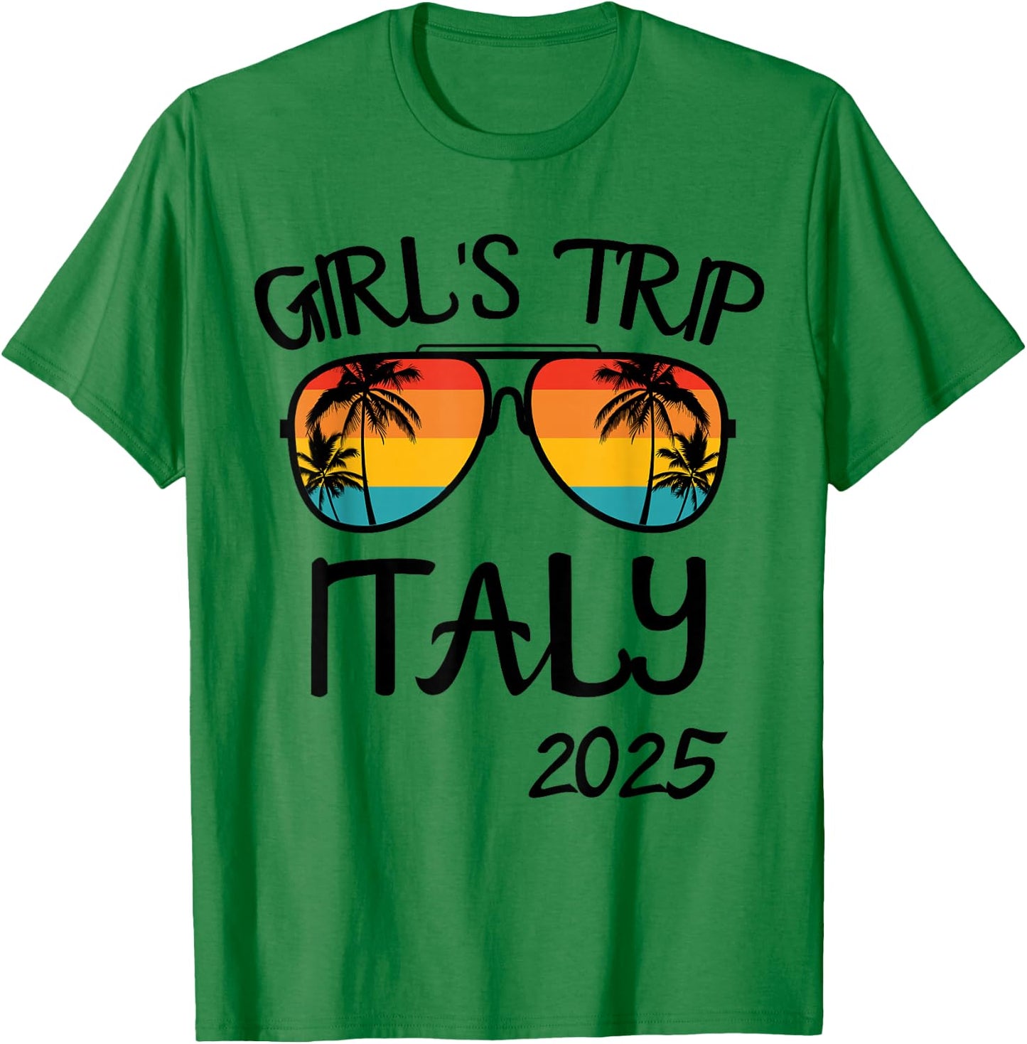 Girls Trip Italy 2025 Summer Vacation Matching T-Shirt - T-Shirt | Irish Green