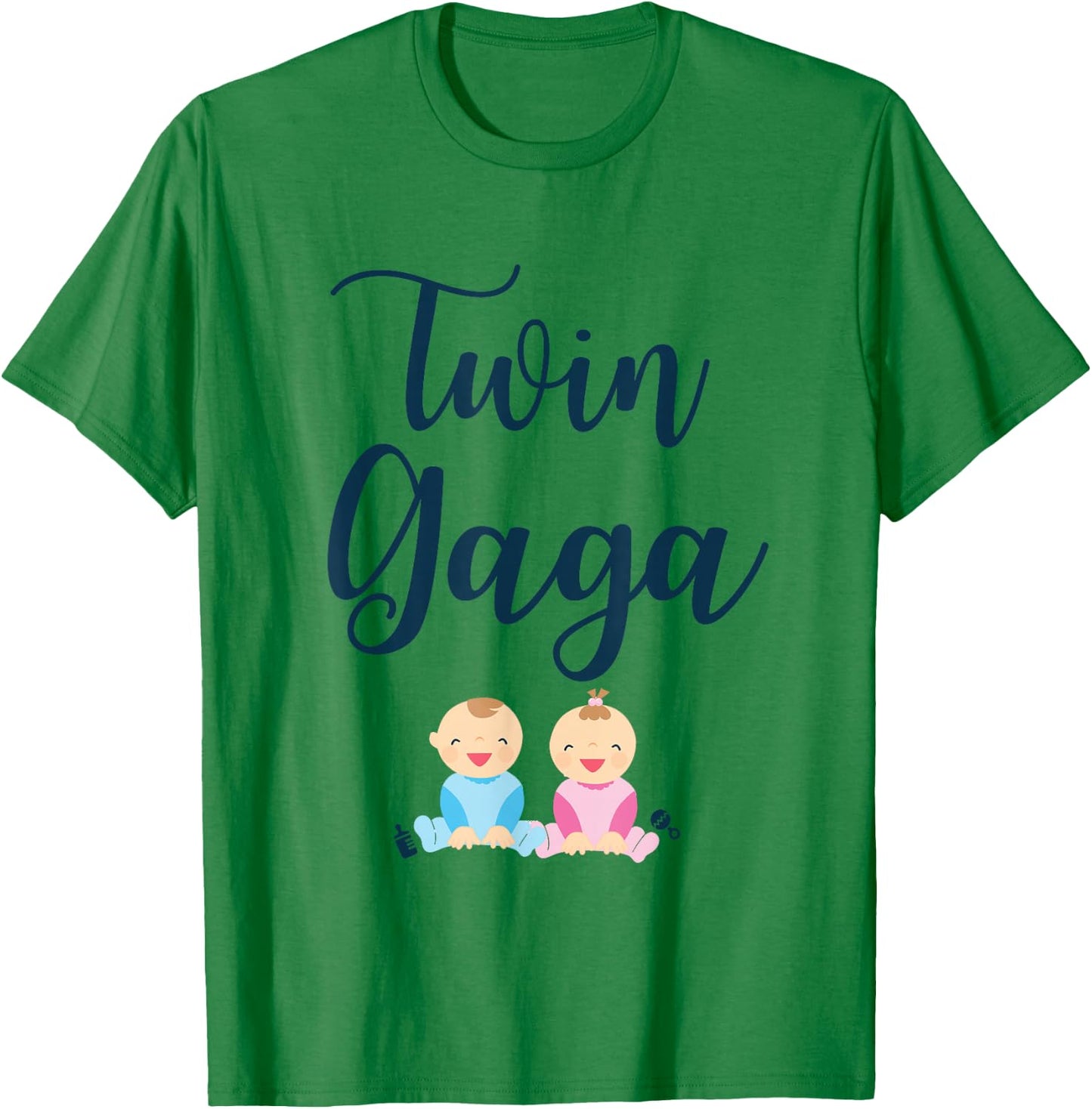 Cute Twin Gaga Of Twins Funny for New Gaga T-Shirt - T-Shirt | Irish Green
