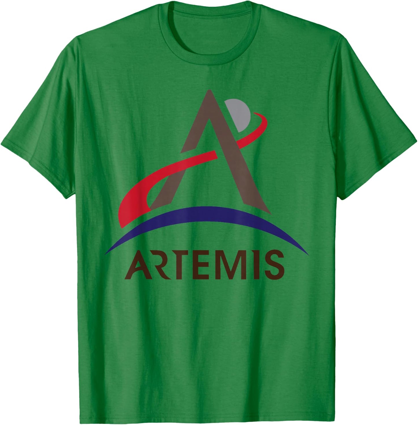 Project Artemis NASA Program Logo - Return to the Moon T-Shirt - T-Shirt | Irish Green