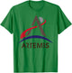 Project Artemis NASA Program Logo - Return to the Moon T-Shirt - T-Shirt | Irish Green