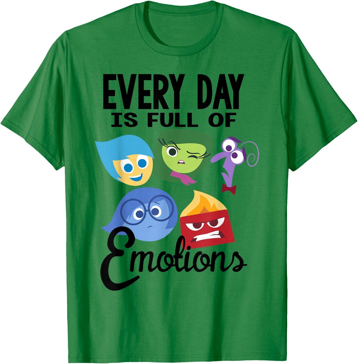 Disney Pixar Inside Out Every Day is Full of Emotions Group T-Shirt - T-Shirt | Irish Green