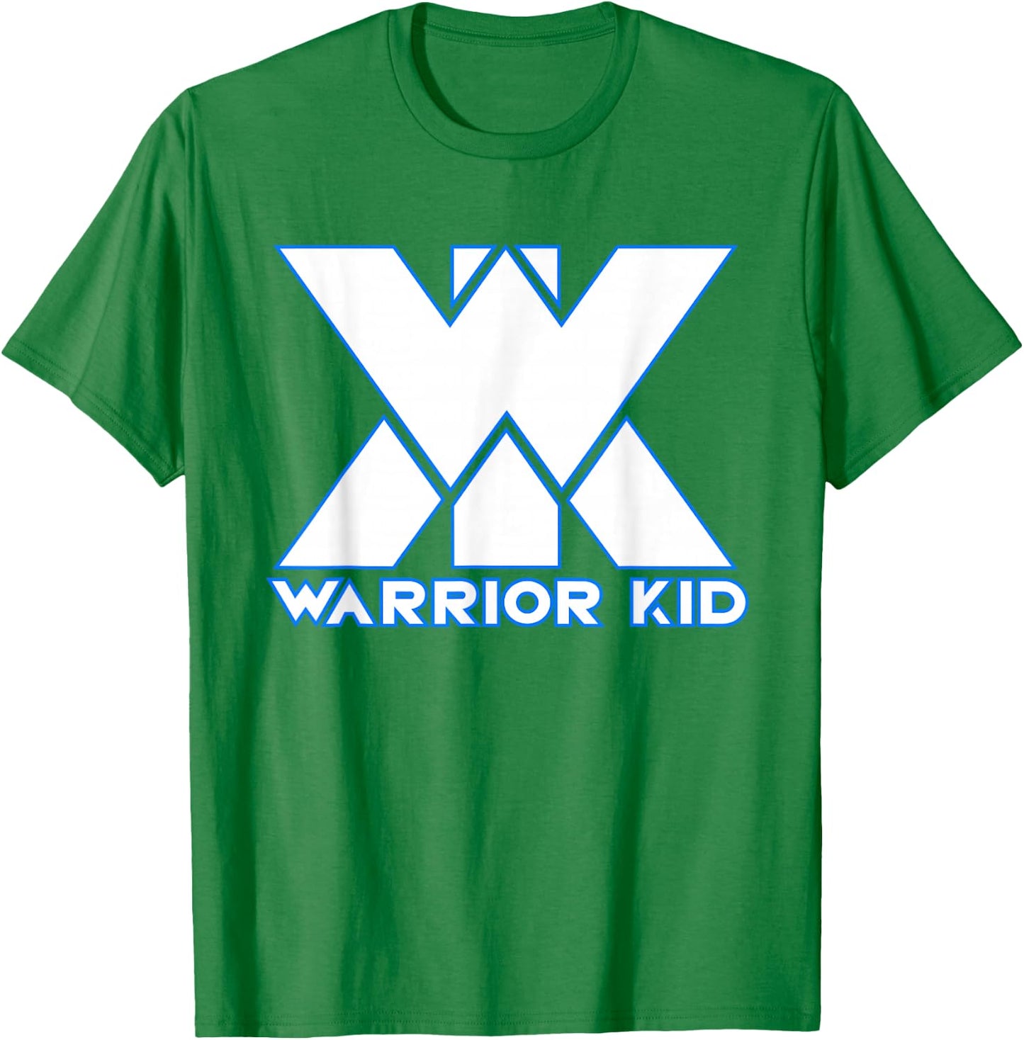 Kids and Adult Official Warrior Kid White and Blue Logo T-Shirt - T-Shirt | Irish Green
