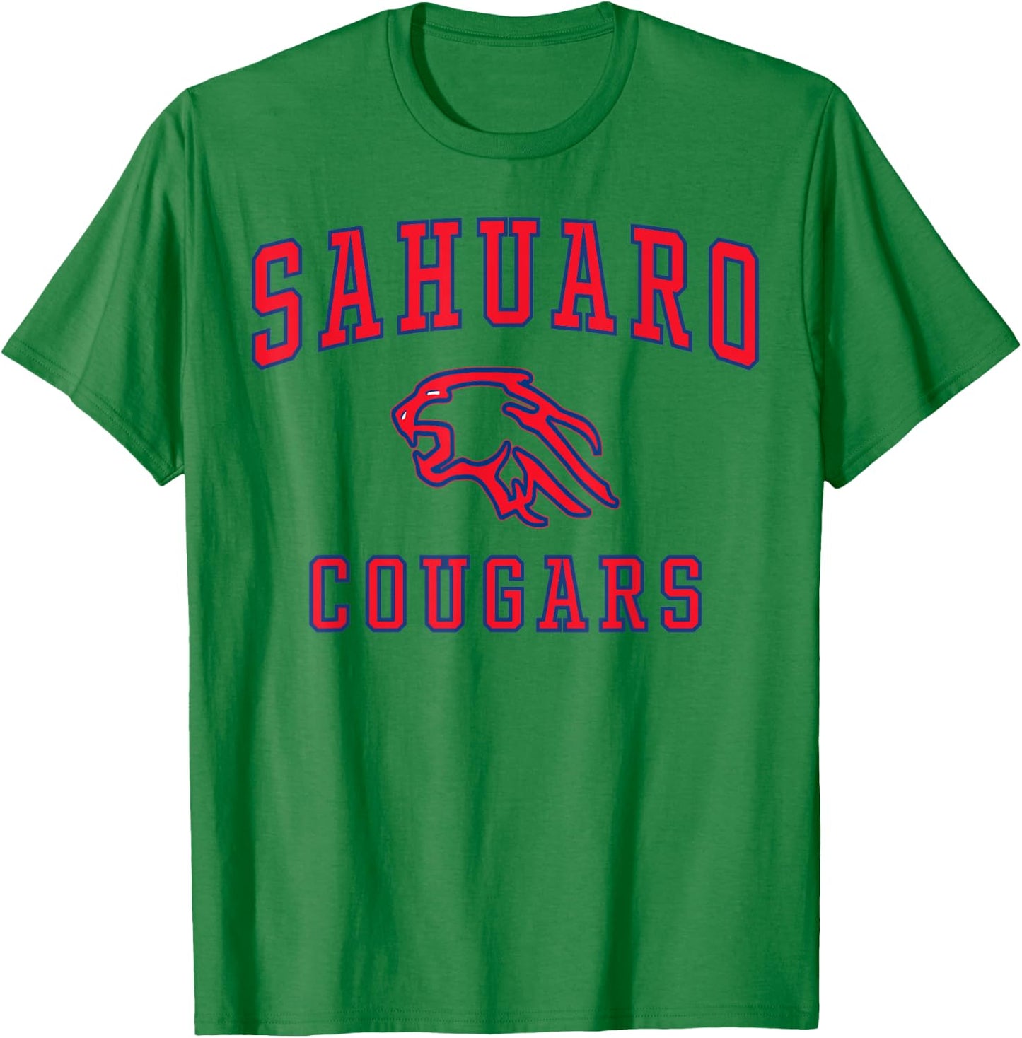 Sahuaro High School Cougars C1 T-Shirt - T-Shirt | Irish Green