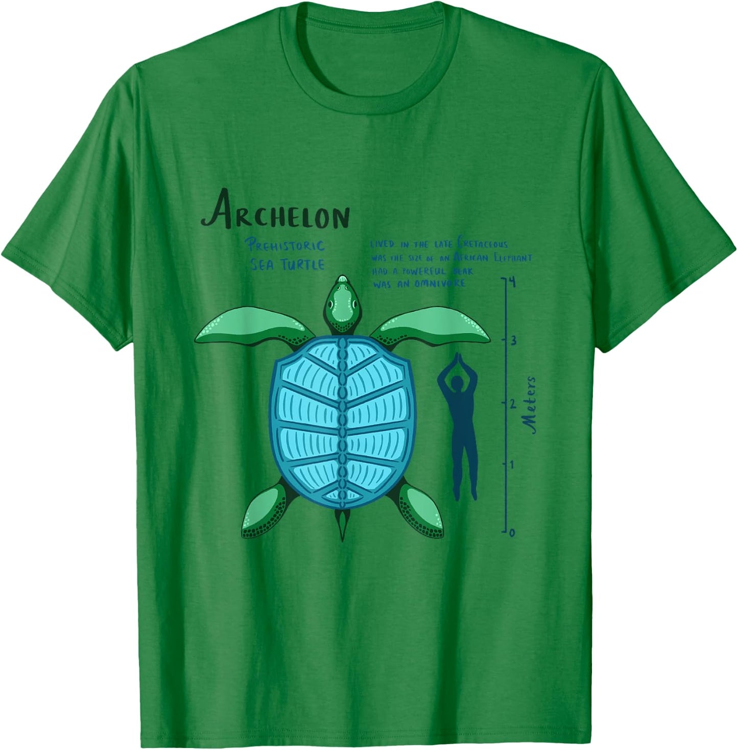 Cretaceous Creatures - Archelon T-Shirt - T-Shirt | Irish Green