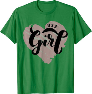 Its a Girl Gender Reveal Party Team Girl T-Shirt - T-Shirt | Irish Green