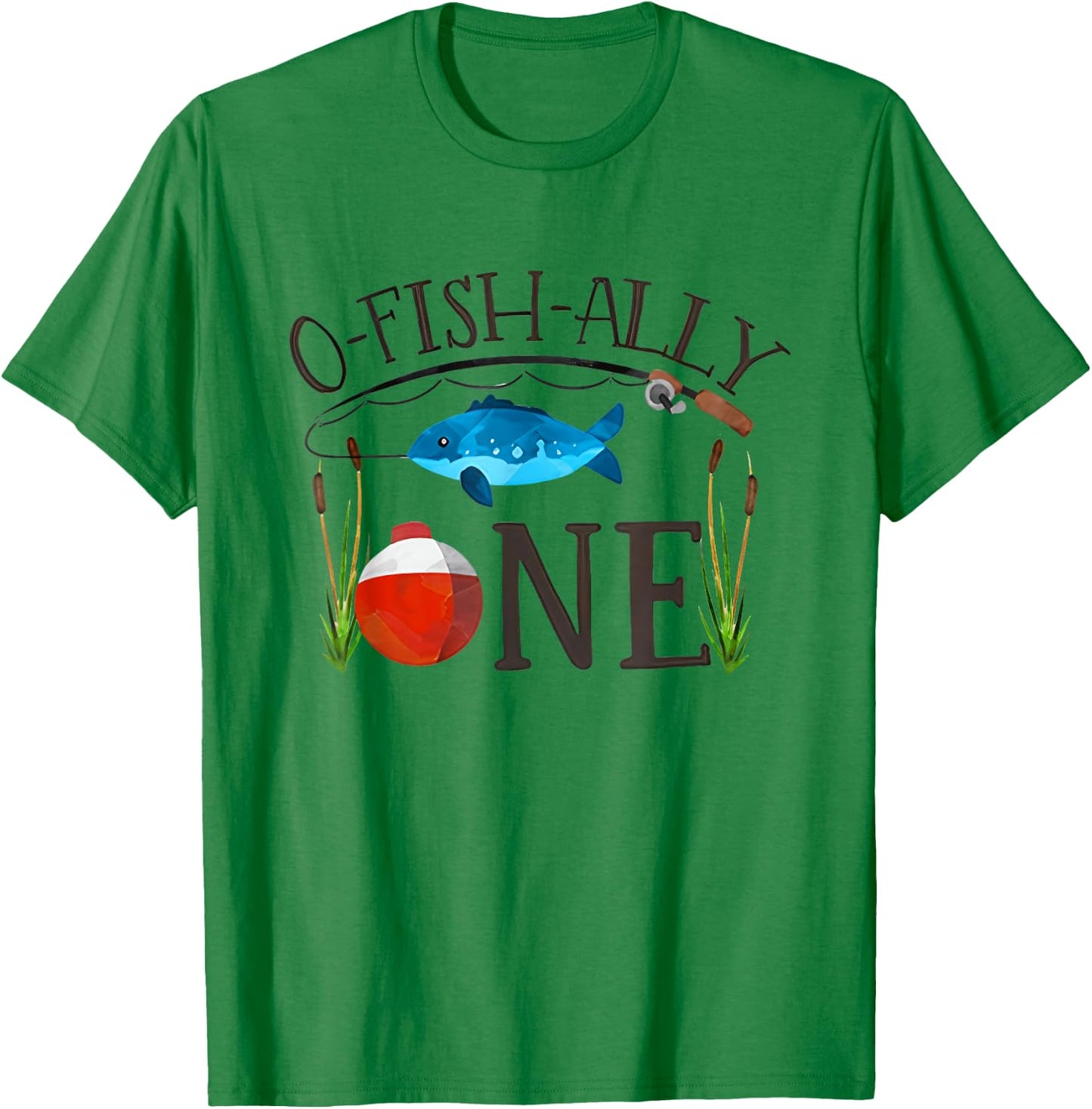 O Fish Ally One 1st Birthday Boy Kids T-Shirt - T-Shirt | Irish Green