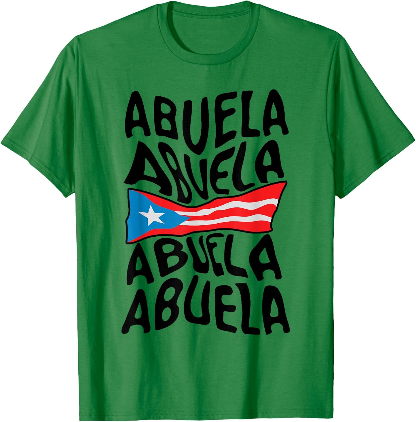 Abuela Puerto Rico Flag Puerto Rican Grandma Mothers Day T-Shirt - T-Shirt | Irish Green