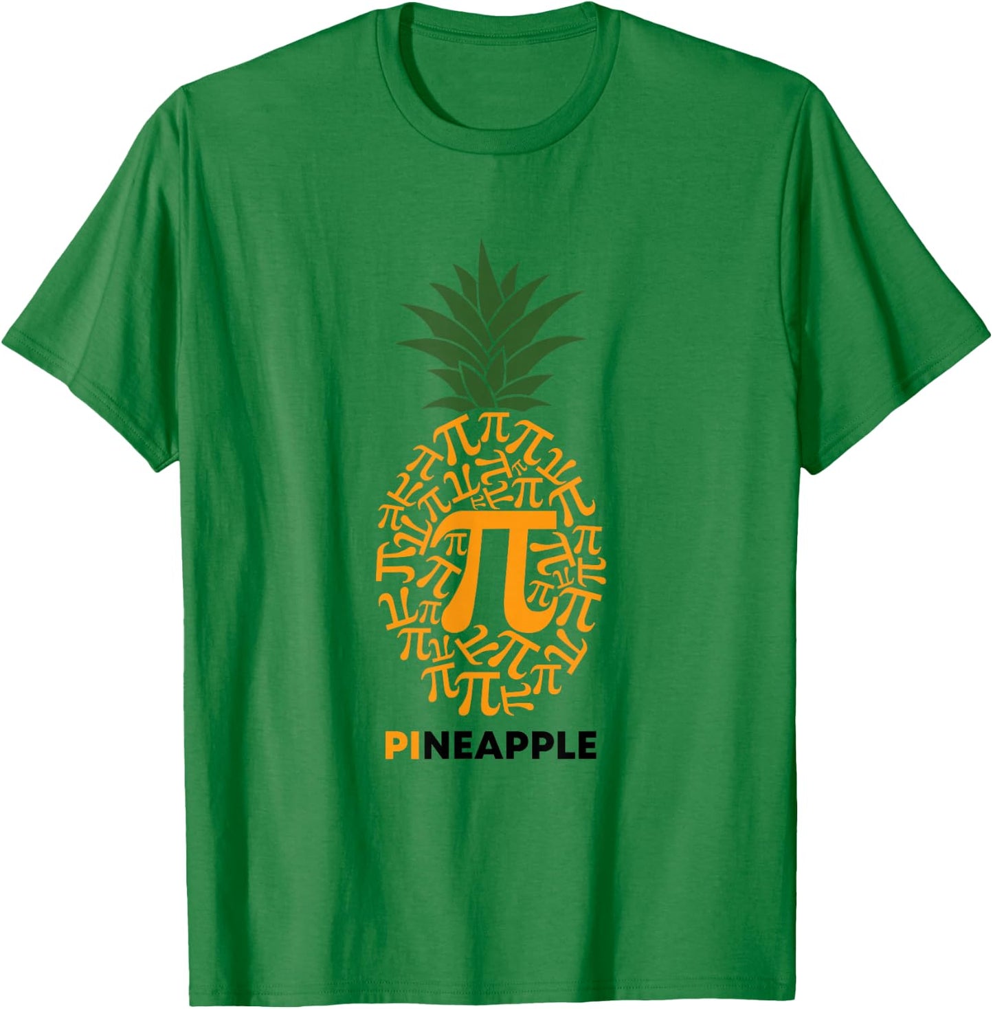 Pi Day Pineapple Funny Math Teacher 3.14 Symbol Dad Joke Pun T-Shirt - T-Shirt | Irish Green