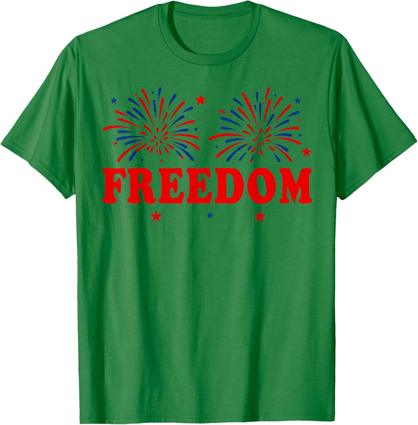 Fireworks 4th of July Couple I Love The Taste of Freedom T-Shirt - T-Shirt | Irish Green