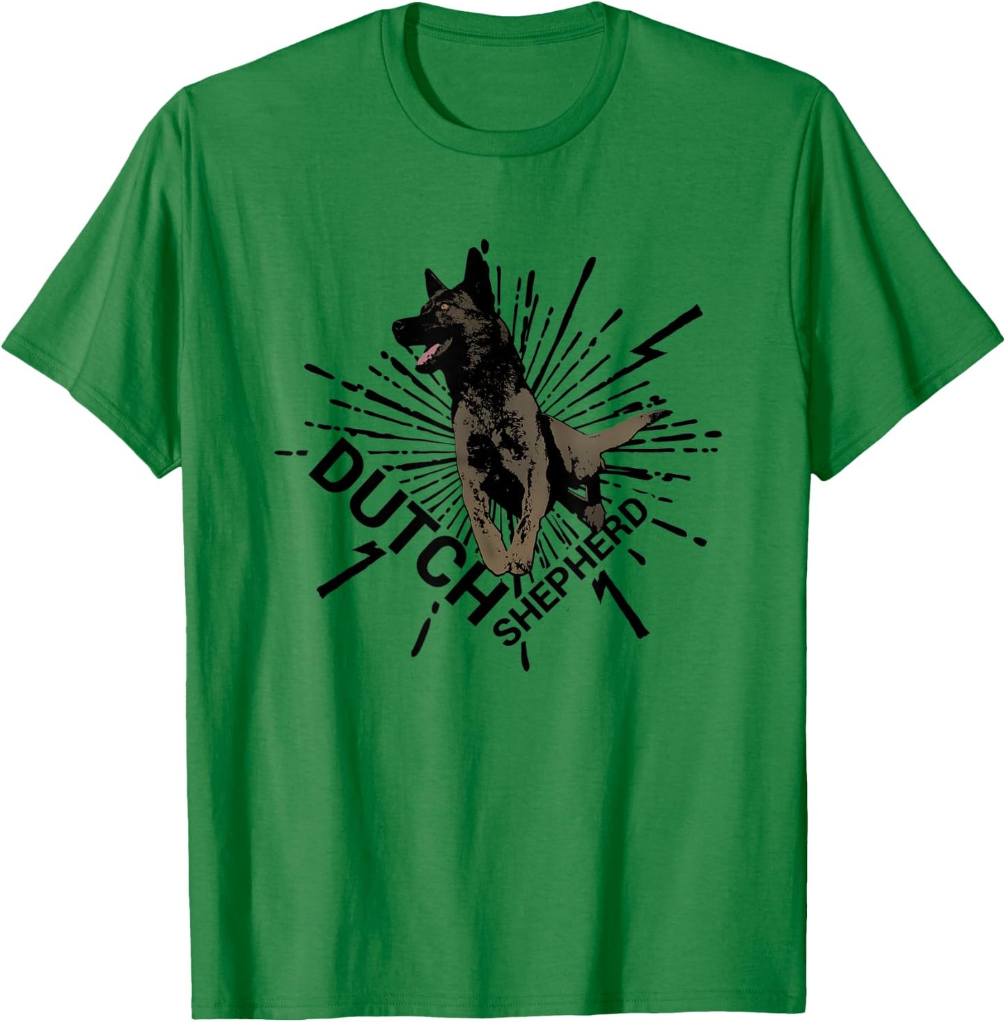 Dutch Shepherd - Dutchie T-Shirt - T-Shirt | Irish Green
