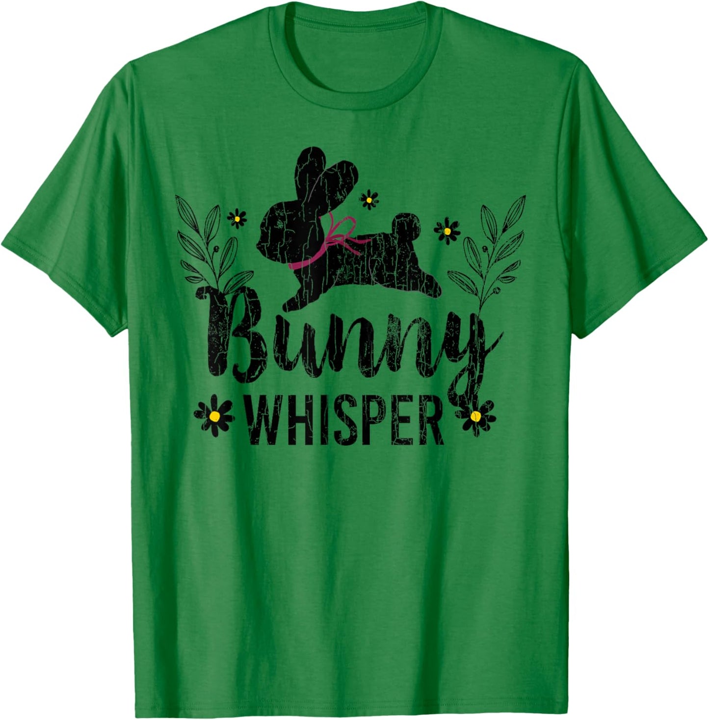 Bunny Whisperer Funny Rabbit Graphic T-Shirt - T-Shirt | Irish Green