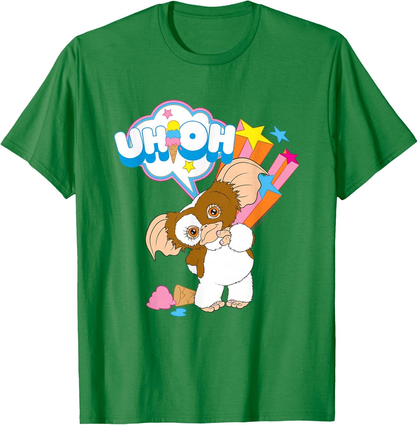 Gremlins Gizmo Uh Oh T-Shirt - T-Shirt | Irish Green