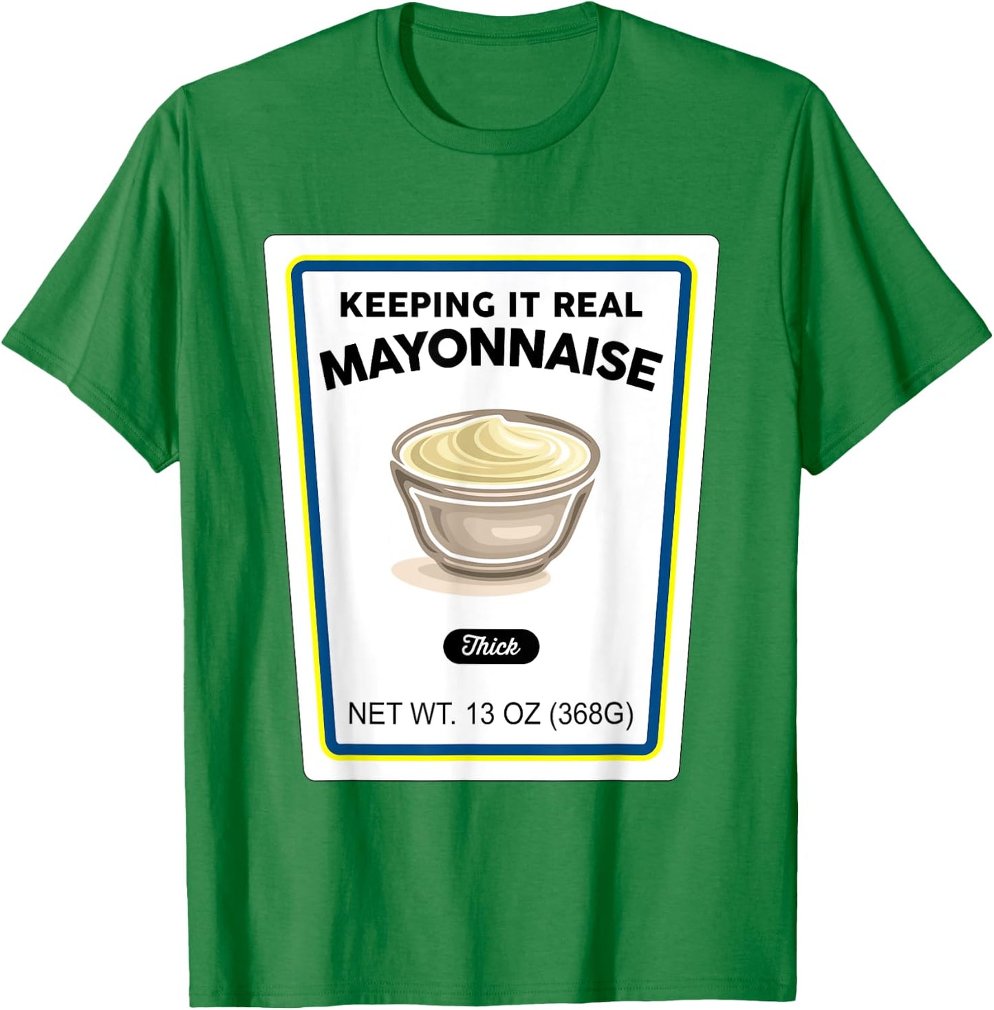 Halloween Matching Costume Real Mayonnaise Bottle Label T-Shirt - T-Shirt | Irish Green
