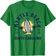 Myrtle Beach South Carolina Surf Summer Vacation Vintage T-Shirt - T-Shirt | Irish Green