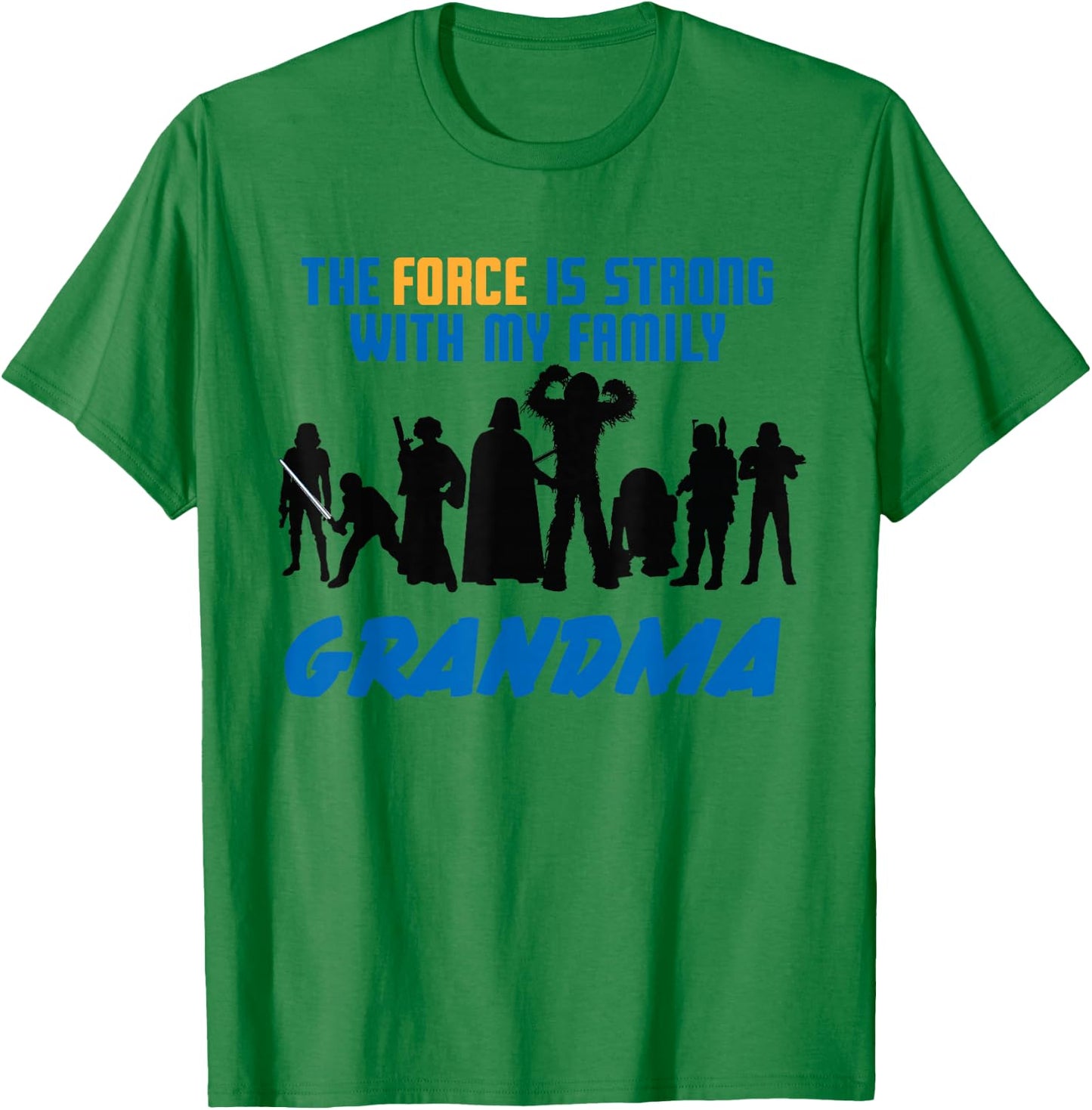 Star Wars The Force Matching Family GRANDMA T-Shirt - T-Shirt | Irish Green