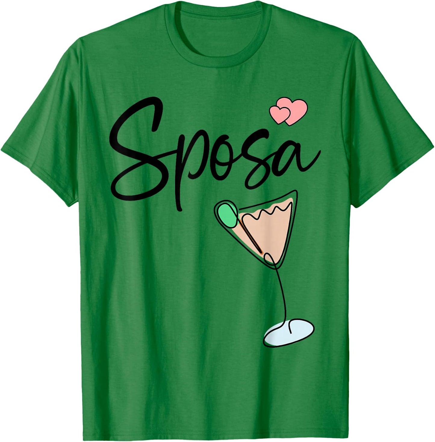 Wedding Bridal Party Italy Sposa Italian Bride T-Shirt - T-Shirt | Irish Green