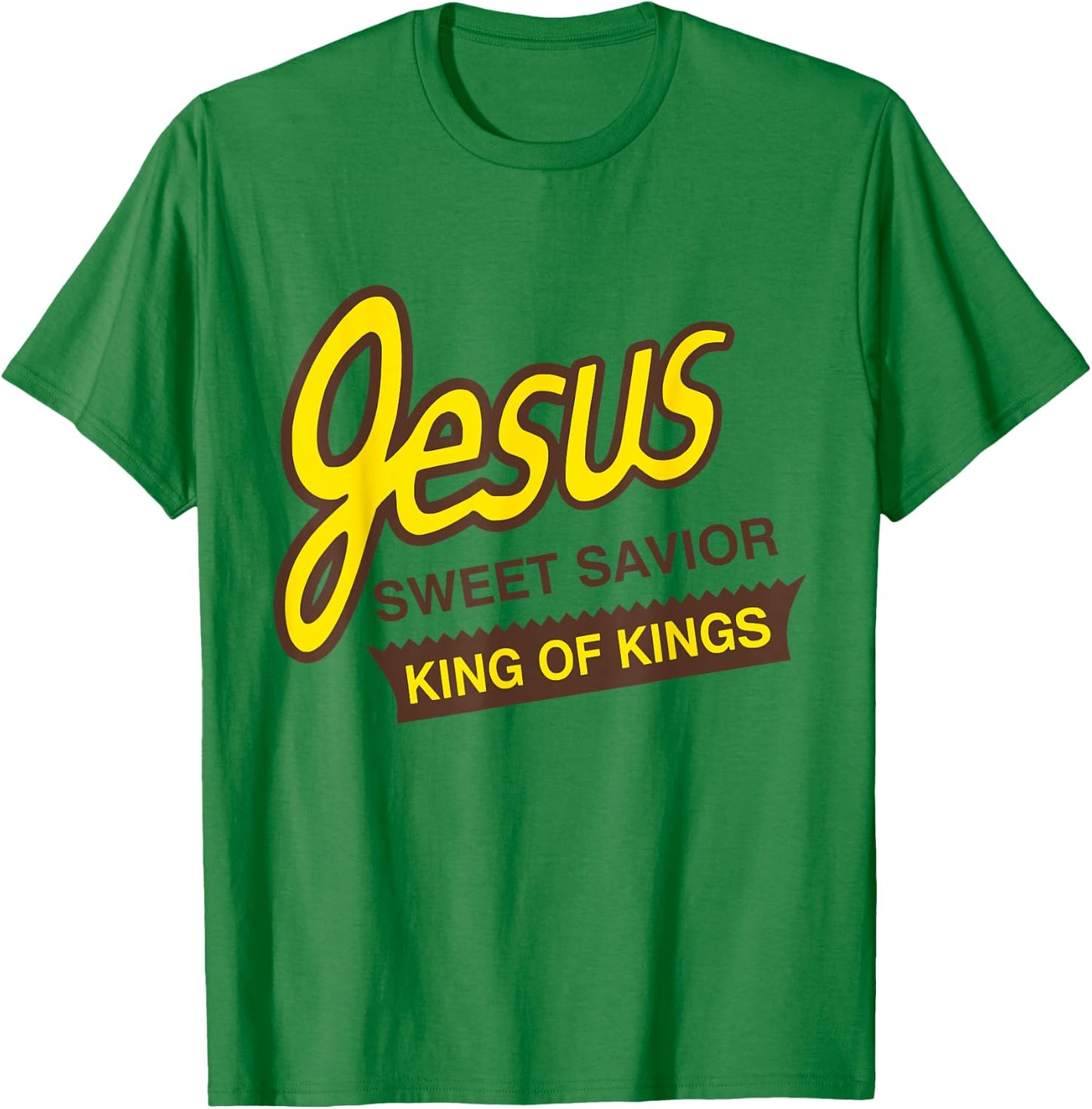 Jesus Sweet Savior King of Kings Christian Faith Design T-Shirt - T-Shirt | Irish Green