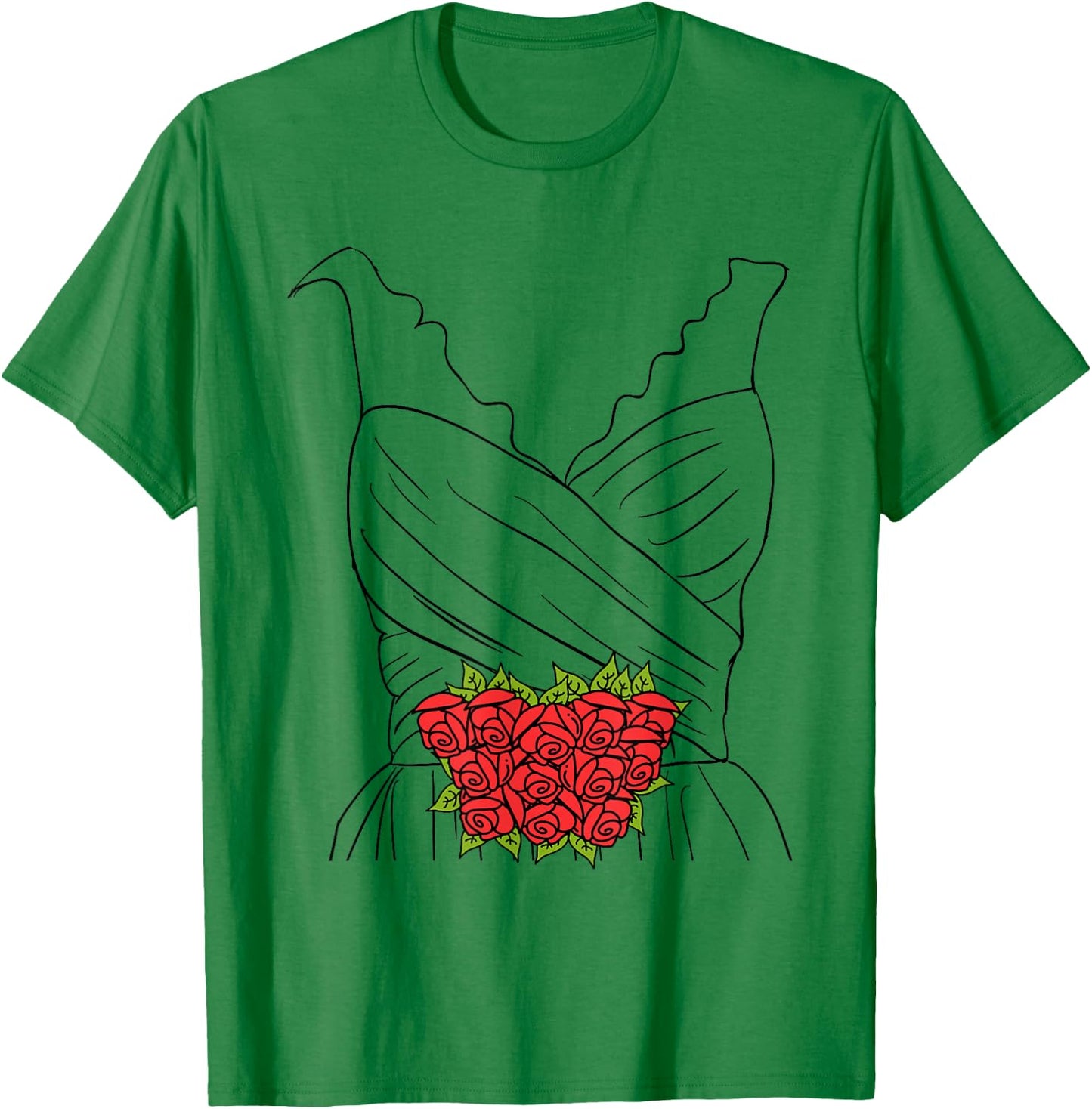 Wedding Dress Shirt, Simple Marriage Bridal Shower Costume T-Shirt - T-Shirt | Irish Green