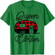 Queen of the Camper Buffalo Women Camper Camping Traveler T-Shirt - T-Shirt | Irish Green