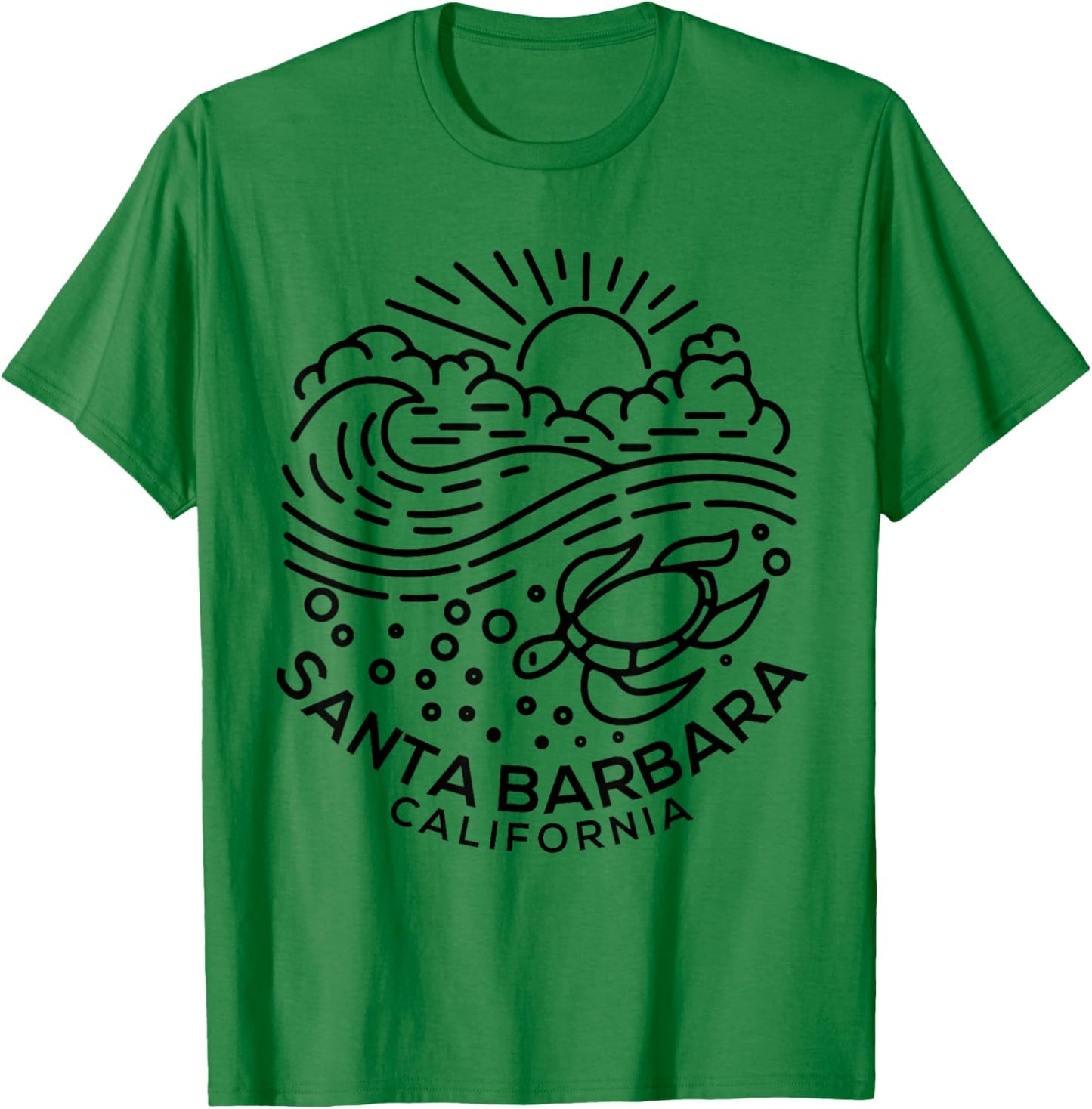 Santa Barbara CA T-Shirt - T-Shirt | Irish Green