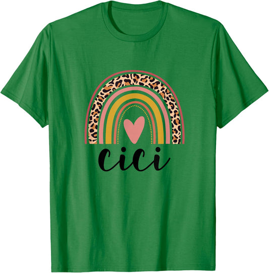 Rainbow Cici, Mothers Day For Cici T-Shirt - T-Shirt | Irish Green