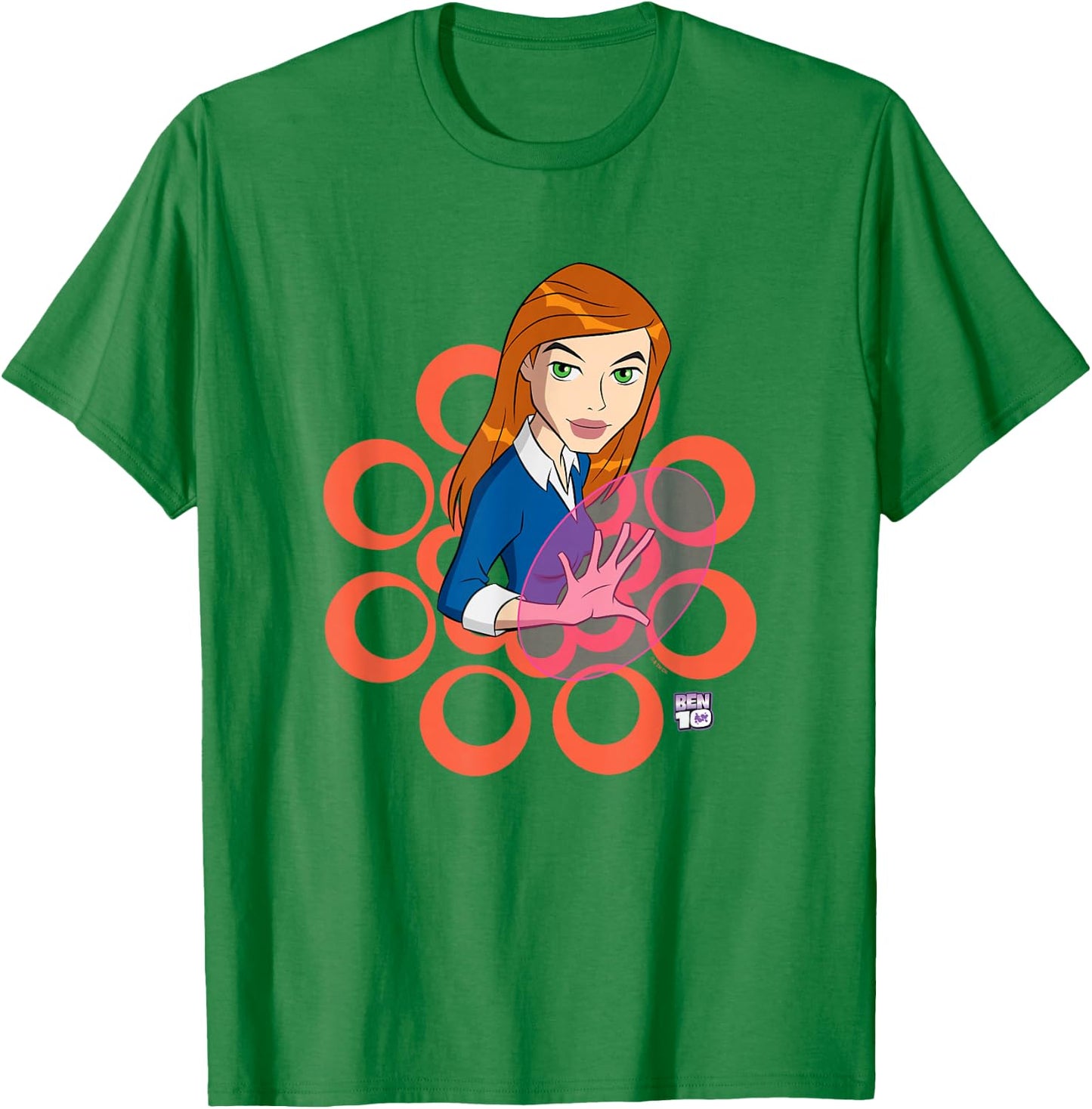 Ben 10: Alien Force Gwen Tennyson Magical Powers Shot T-Shirt - T-Shirt | Irish Green