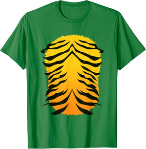 Tiger Costume Orange Tigers Print Stripes Halloween Costume T-Shirt - T-Shirt | Irish Green