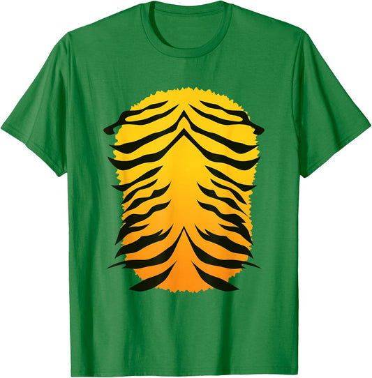 Tiger Costume Orange Tigers Print Stripes Halloween Costume T-Shirt - T-Shirt | Irish Green