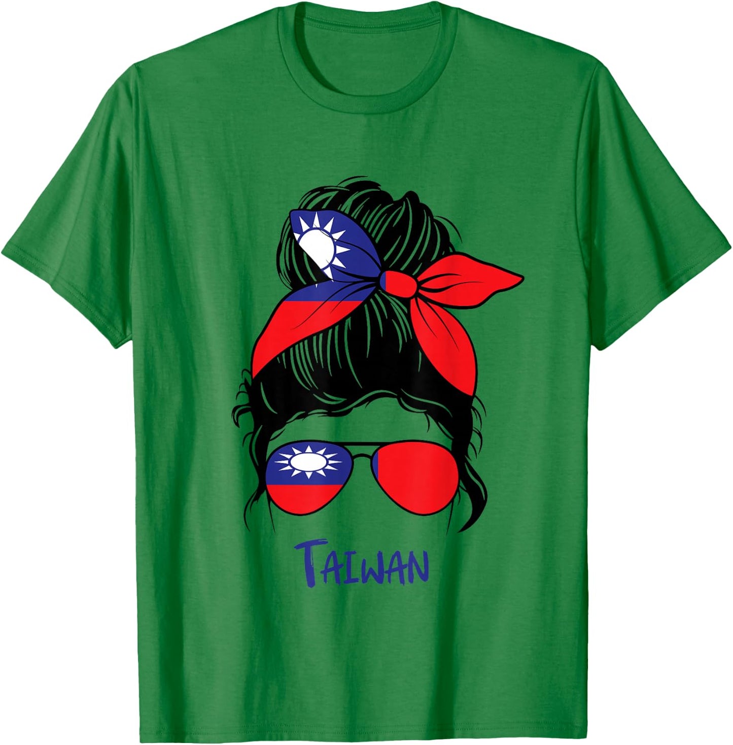 Taiwanese Girl Taiwan girl Taiwan woman flag T-Shirt - T-Shirt | Irish Green