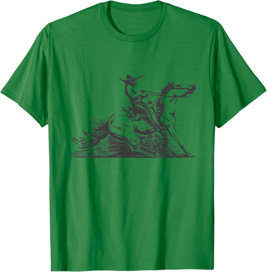 Drawing Mexican Cowboy T-Shirt - T-Shirt | Irish Green