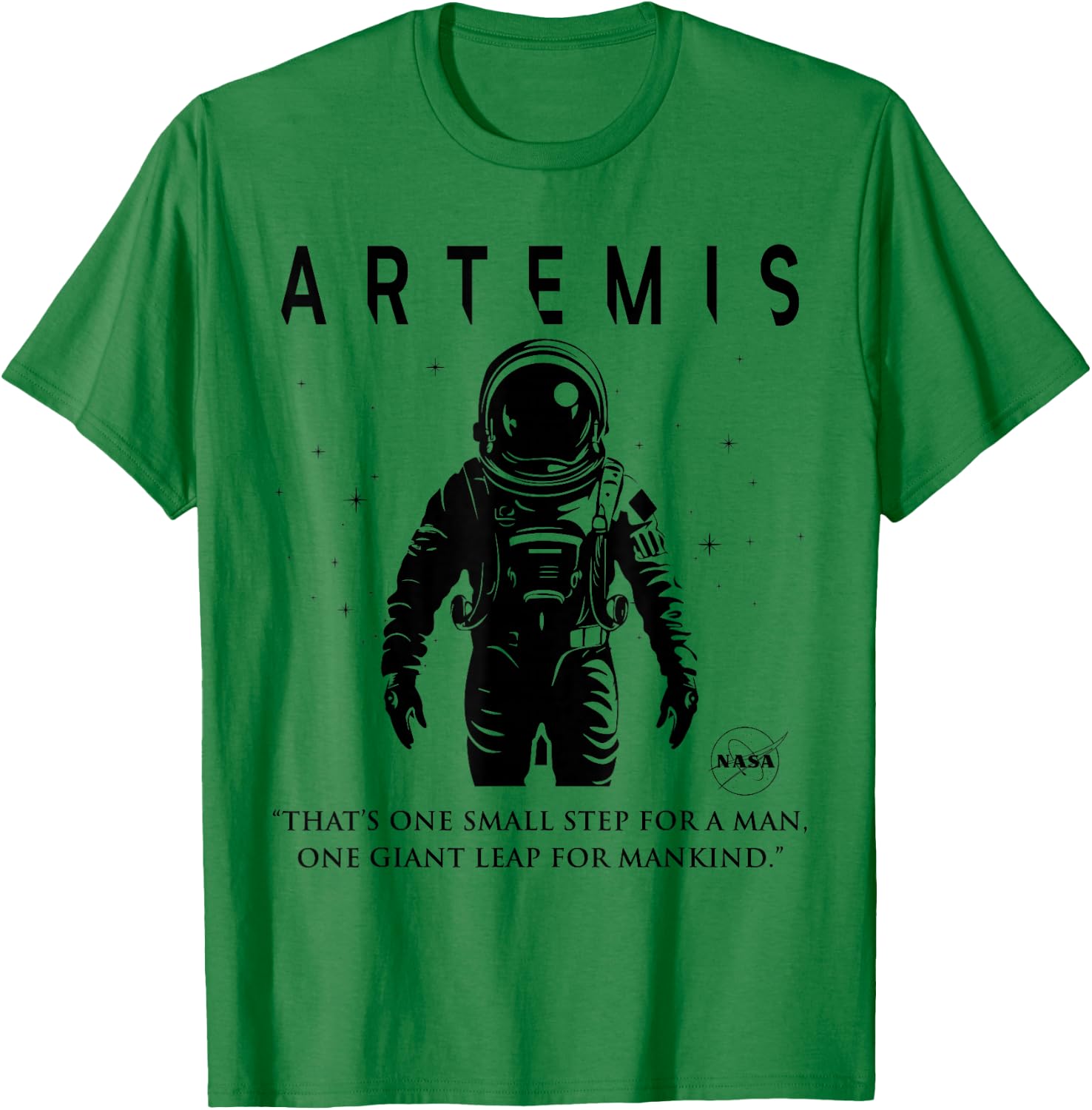 NASA Artemis Mission Astronaut T-Shirt - T-Shirt | Irish Green
